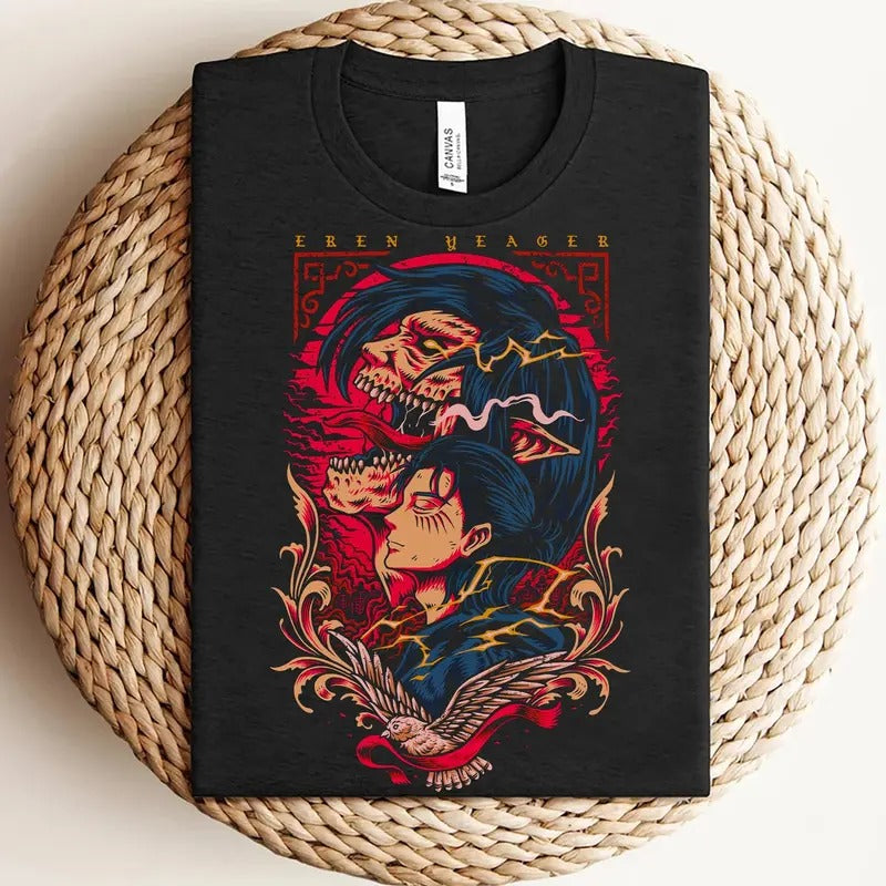 Eren Yeager Shirt, Eren Yeager Tshirt, Anime Shirt, Attack on Titan Shirt, Attack Titan Shirt