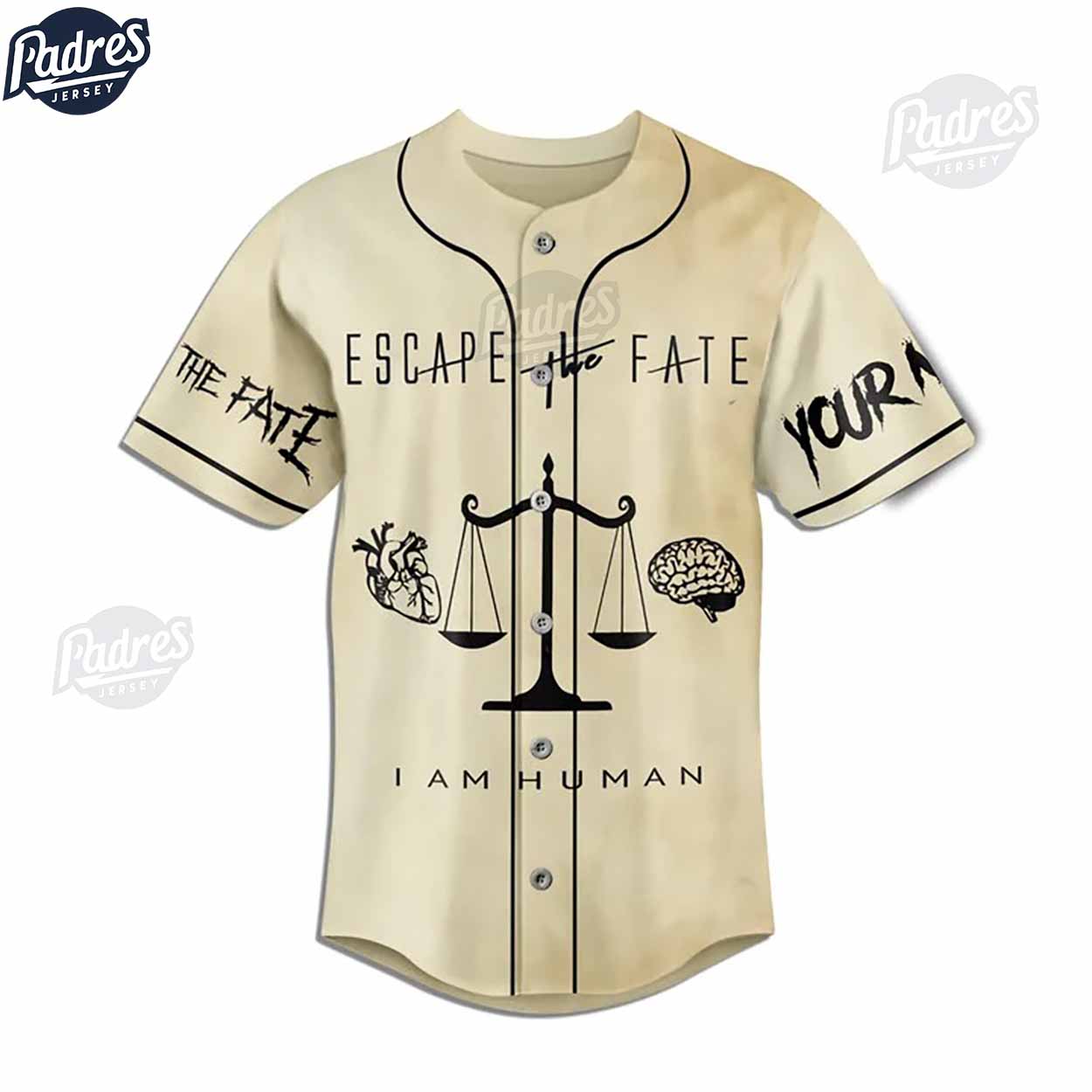 Escape The Fate Rock Band Music Baseball Jersey - Padres Jersey Oasis: Elevate Your Baseball Style Game