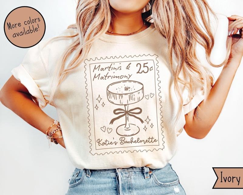 Espresso Martini Bachelorette Comfort Colors Shirts, Martini and Bikini Bachelorette TShirt, A Tini Bit Engaged, Martini...