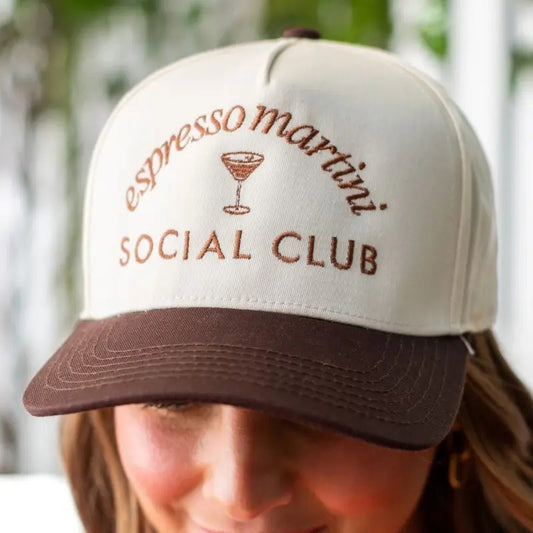 'Espresso Martini Social Club' Snapback Trucker Hat