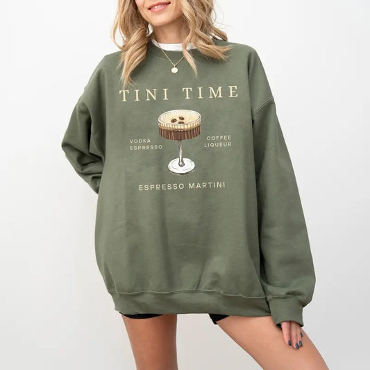 Espresso Martini Sweatshirt, Tini Time, Espresso Shirt, Espresso Martini Top, Martini Lover Gift, Martinis Sweatshirt