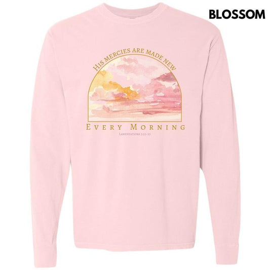 Every Morning Sunrise Long Sleeve Comfort Colors T-Shirt 'NLB' Hoodie, Sweatshirt | InkThreadWorks.com