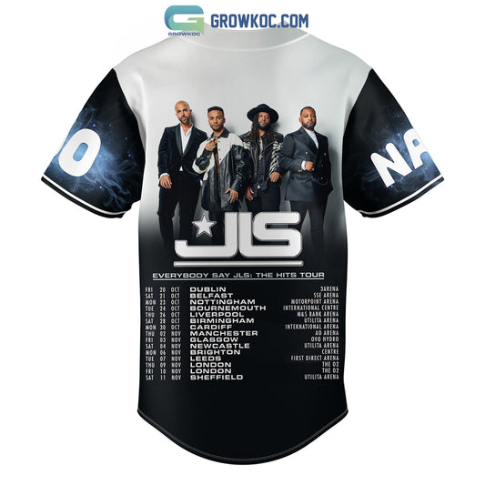 Everybody Say JLS The Hits Tour Personalized Baseball Jersey