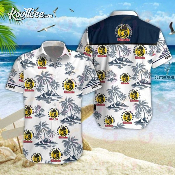 Exeter Chiefs Premiership Rugby Hawaiian Shirt