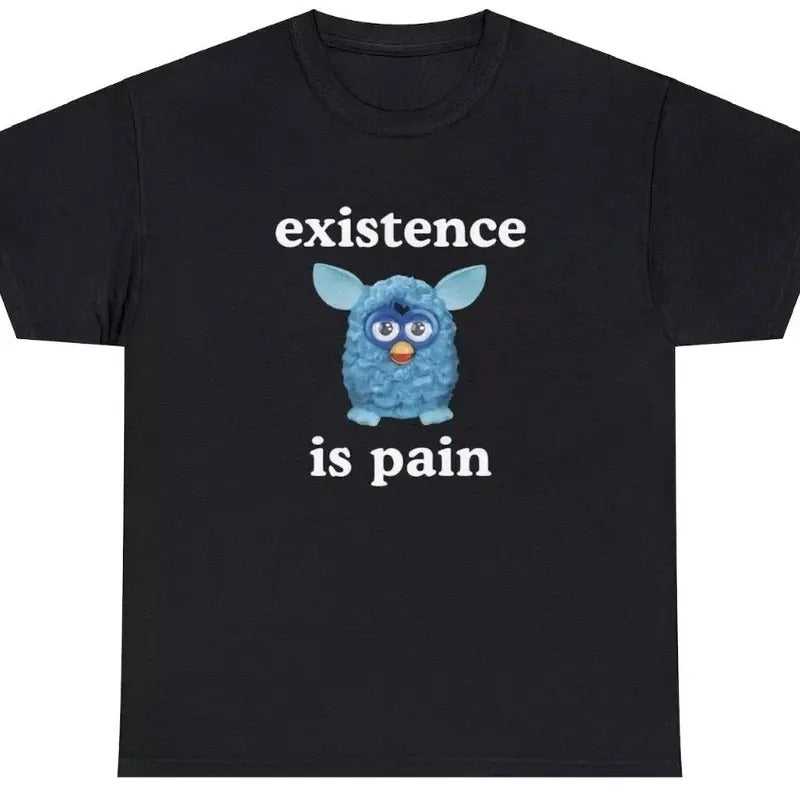 Existence Is Pain T Shirt Funny Ironic Oddly Specific Unhinged Cringe Meme Tee Hoodie, Sweatshirt | InkThreadWorks.com