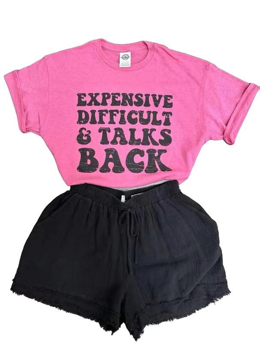 Expensive, Difficult & Talks Back Tshirt Fit Top Hoodie, Sweatshirt | InkThreadWorks.com
