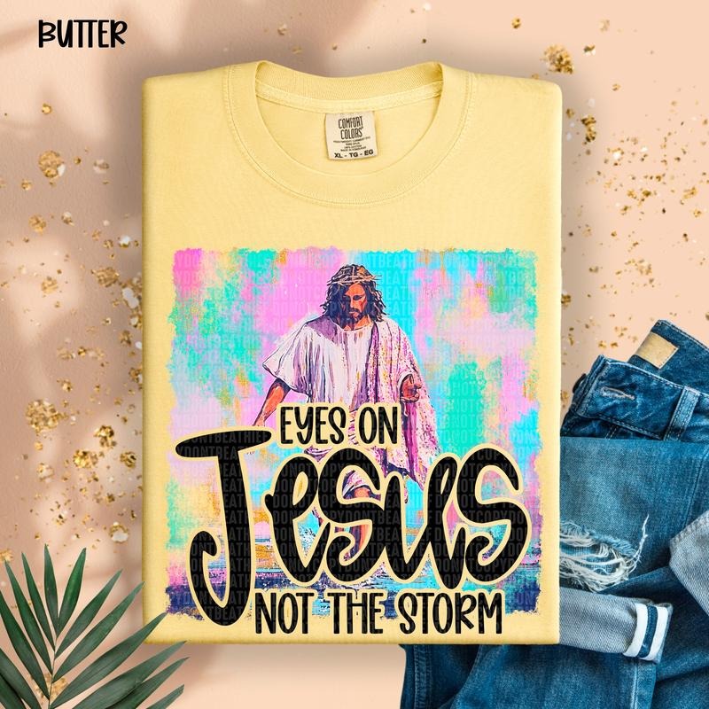 Eyes on Jesus DTF Transfers - THIS IS NOT A SHIRT Hoodie, Sweatshirt | InkThreadWorks.com