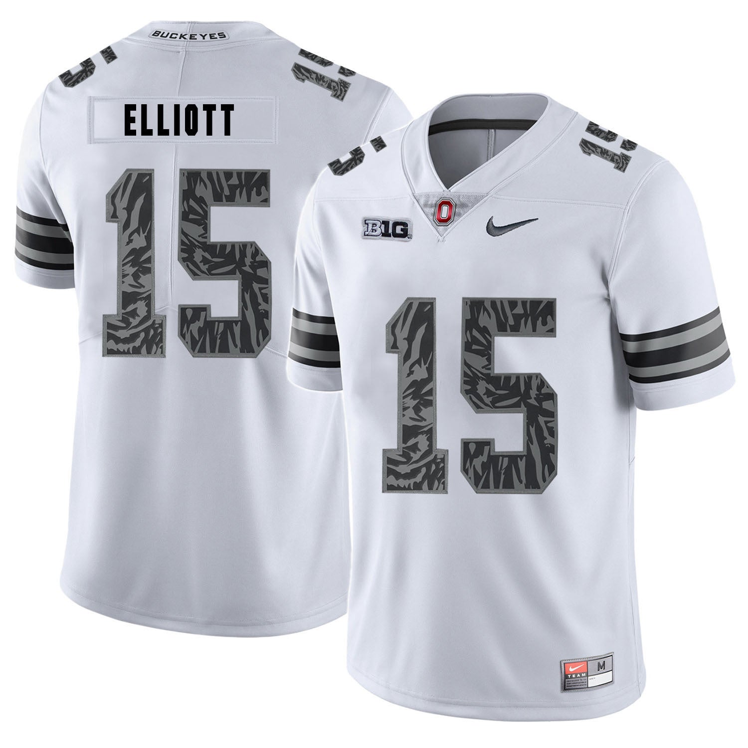 Ezekiel Elliott 15 Pattern White