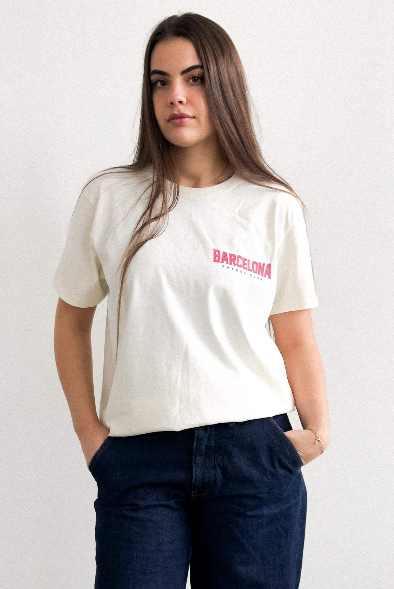 FC Barcelona Champion T-Shirt - Ivory