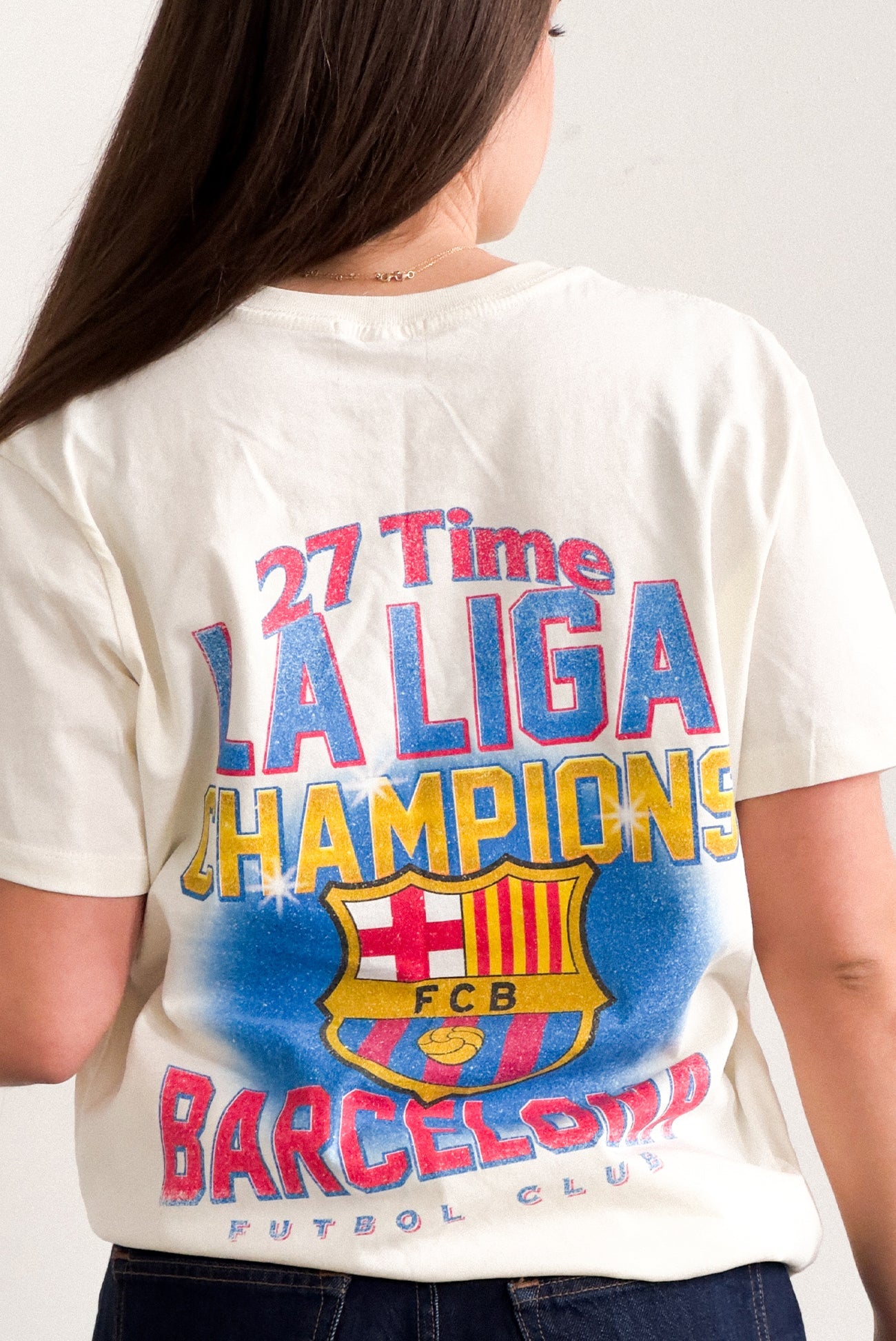FC Barcelona Champion T-Shirt - Ivory