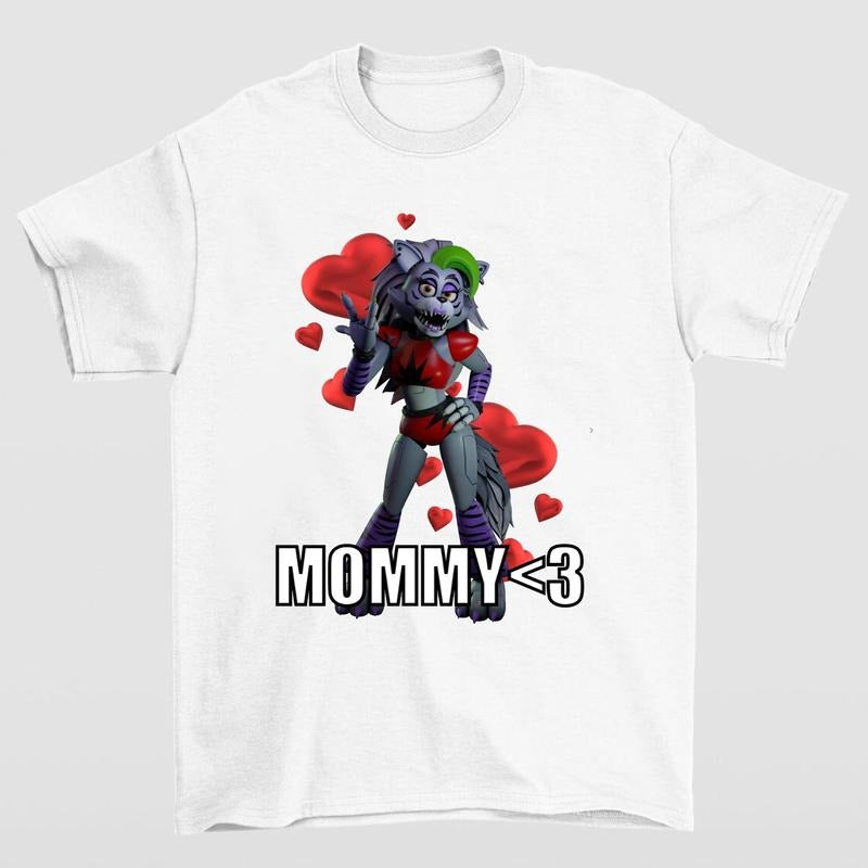 FNAF Roxy Roxanne Wolf Mommy T Shirt Perfect for Casual Wear and Gaming Enthusiasts Hoodie, Sweatshirt | InkThreadWorks.com