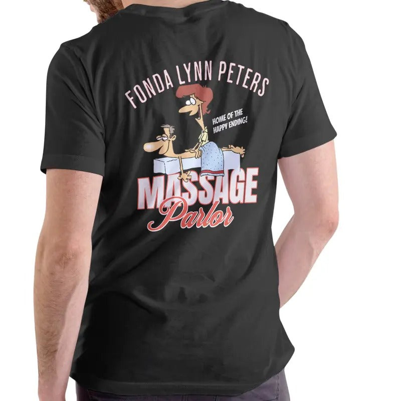 FONDA LYNN PETERS MASSAGE PARLOR T Shirt, Unisex Cotton Casual Breathable Hoodie, Sweatshirt | InkThreadWorks.com
