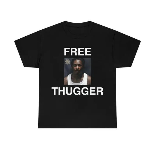 FREE THUGGER Young Thug Rapper Mugshot Tee, Gifts