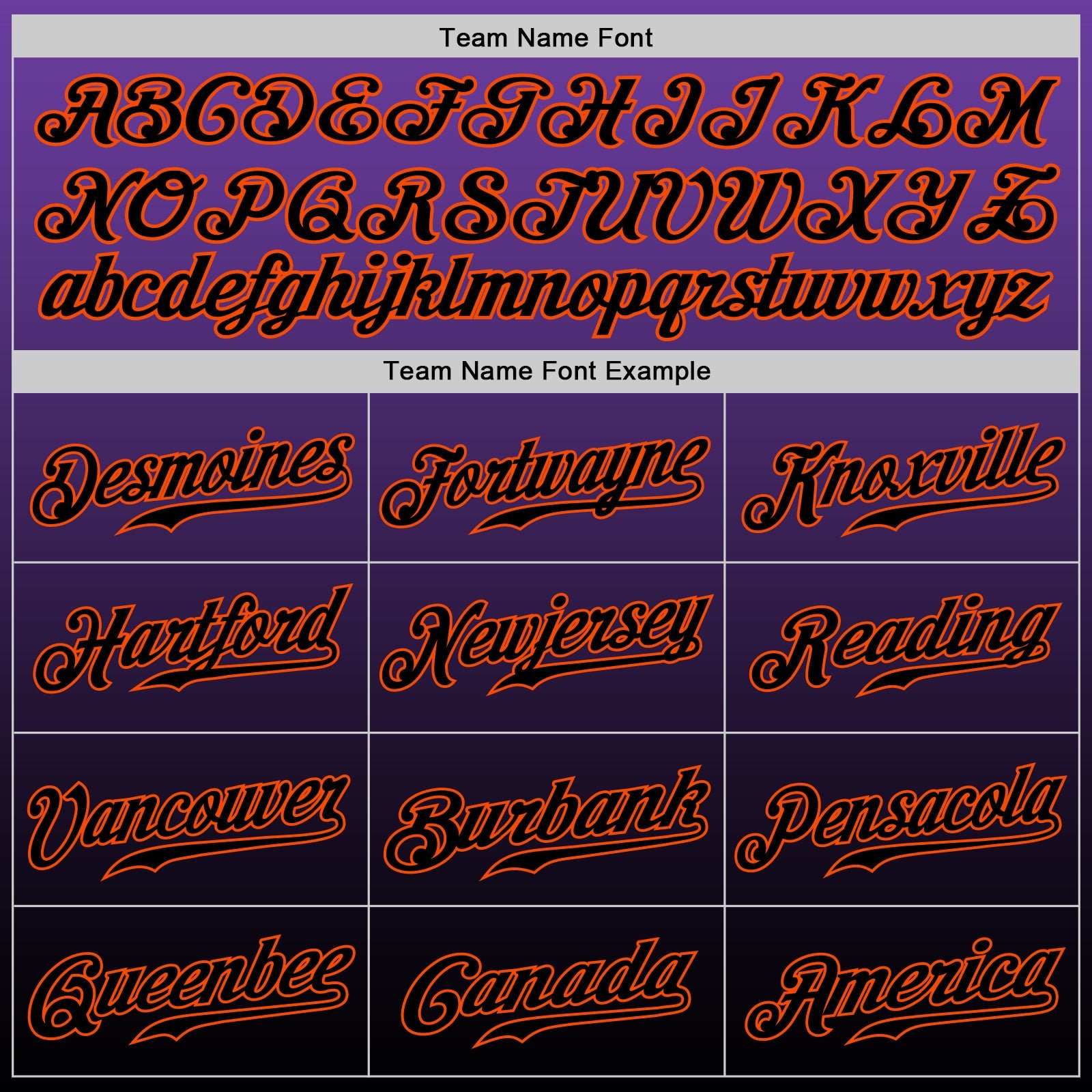 Custom Purple Black-Orange Authentic Fade Fashion Baseball Jersey