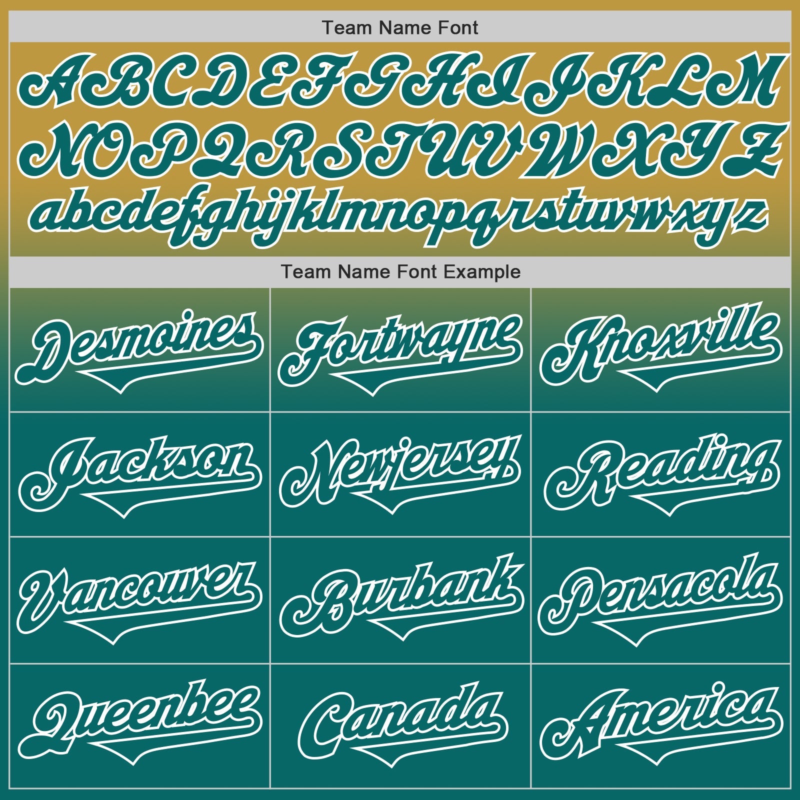 Custom Old Gold Teal-White Authentic Fade Fashion Baseball Jersey