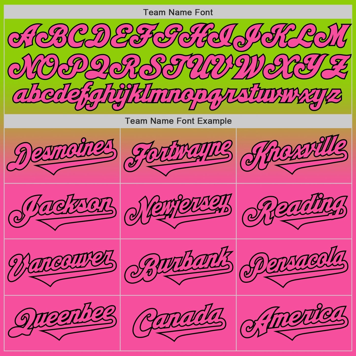 Custom Neon Green Pink-Black Authentic Fade Fashion Baseball Jersey