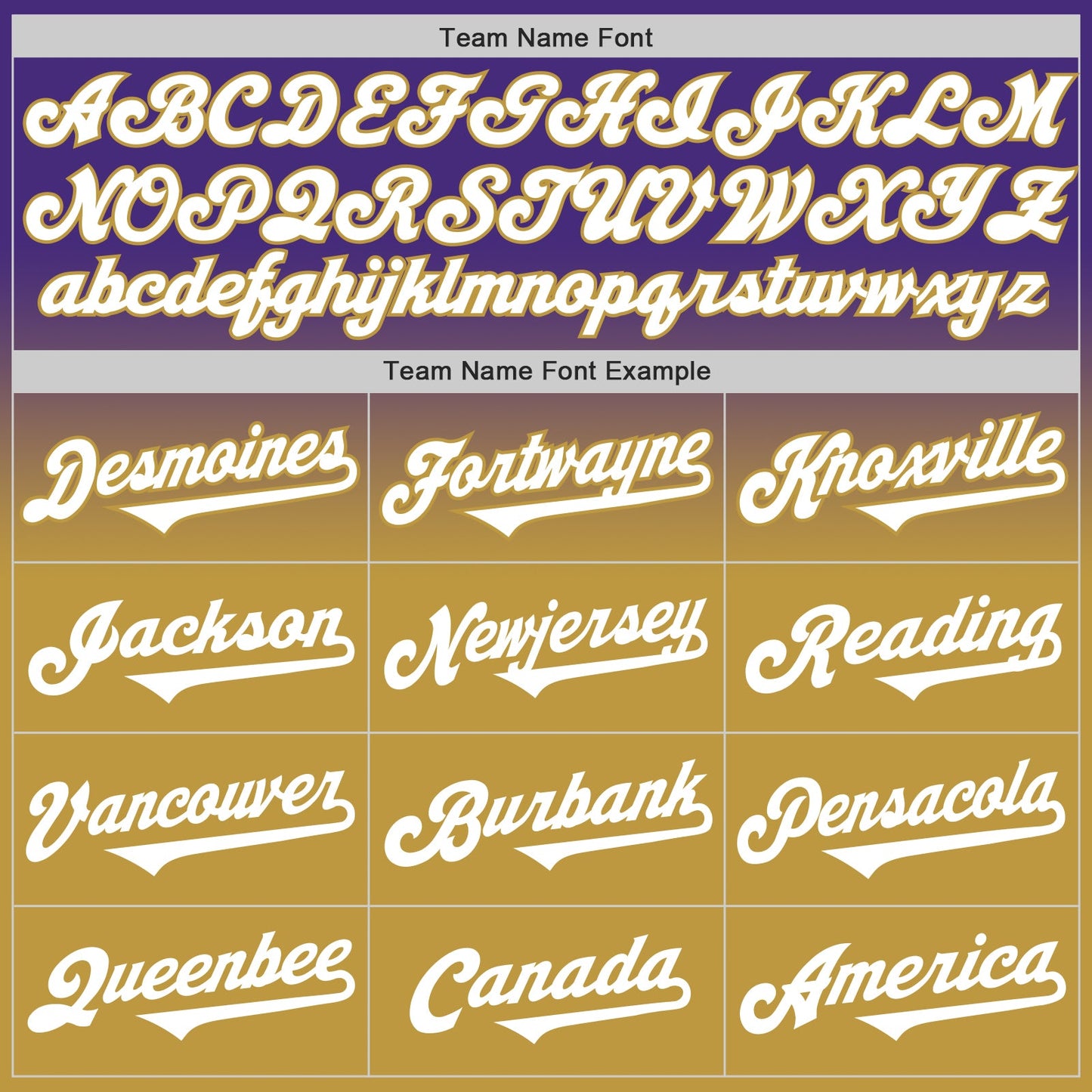Custom Purple White-Old Gold Authentic Fade Fashion Baseball Jersey