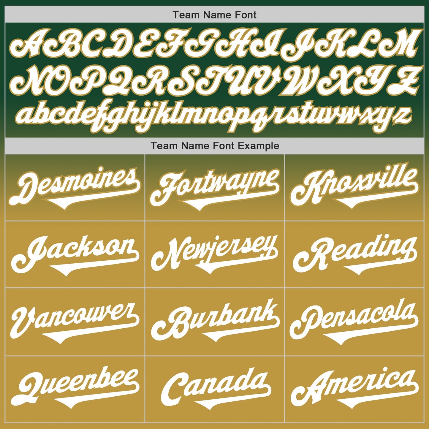 Custom Green White-Old Gold Authentic Fade Fashion Baseball Jersey