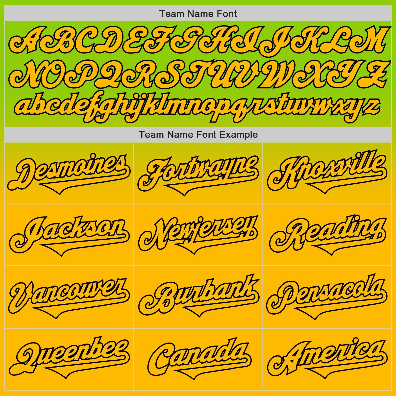 Custom Neon Green Gold-Black Authentic Fade Fashion Baseball Jersey