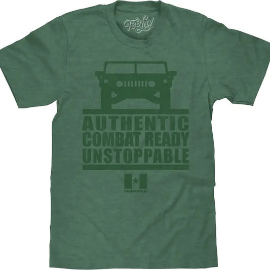 Faded Humvee T-Shirt - Forest Green Heather Hoodie, Sweatshirt | InkThreadWorks.com