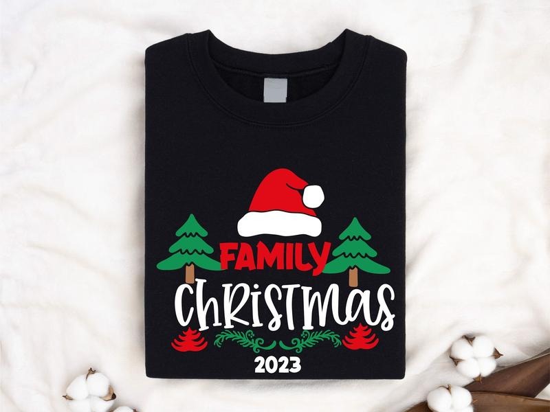 Family Christmas 2023 Shirt, Matching Family Gathering Tee, Christmas Vacation Group Tee, Cousin Crew Christmas Holiday...