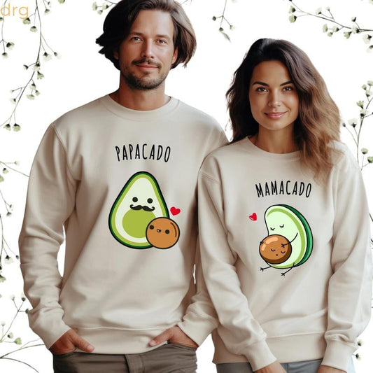 Family Matching Avacado Sweatshirt drg, Mamacado Sweatshirt drg, Pregnancy Announcement, Avocado Couple Sweatshirt....