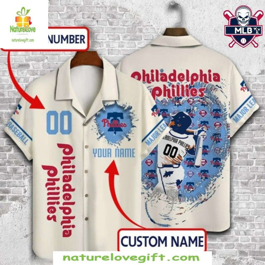 Phillies Hawaiian Shirt – Personalized MLB Baseball Jersey Fan Tribute