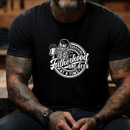 Fatherhood Shirt 2024, Dad Shirt, Fathers Day Shirt, Gift For Dad, Shirt For Dad, Trendy Dad Shirt, Skeleton Dad Shirt,...