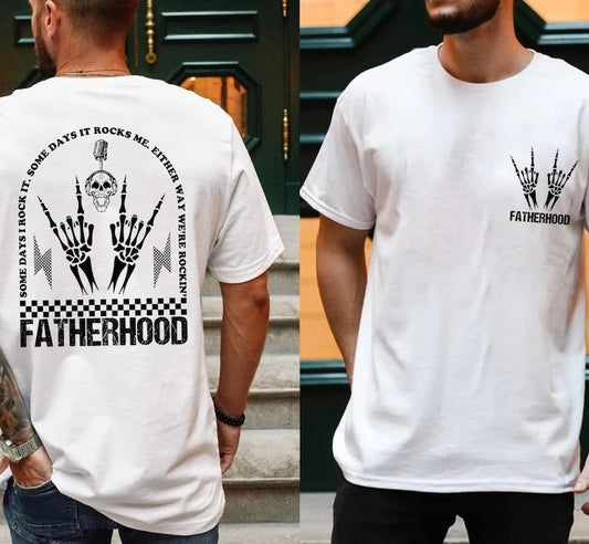 Fatherhood Some Day I Rock It T-shirt, Retro Fatherhood Shirt, Father's Day Gift, Daddy Shirt Casual Menswear Outfit Soft...