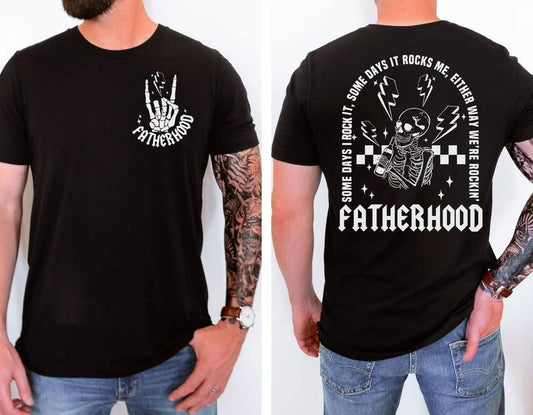 Fatherhood Sometimes I Rock It Sometimes It Rocks Me Shirt Dad Shirt Rocker Dad Gifts Fathers Day Gift Shirt Funny...