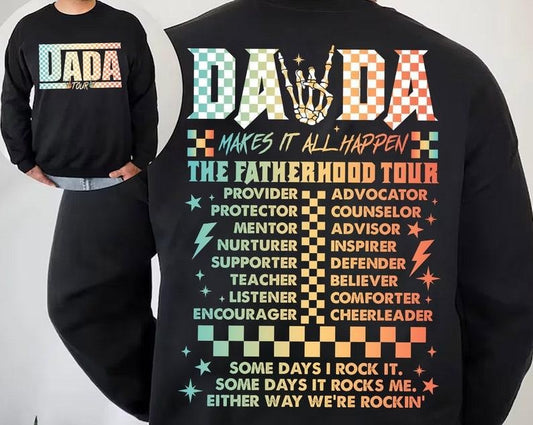 Fatherhood Tour Png, Sometimes I Rock It Sometimes It Rocks Me Png, Dad Life Png, Fathers Day Gift, Funny Dada Tour Png, Dad Rock Tour Png