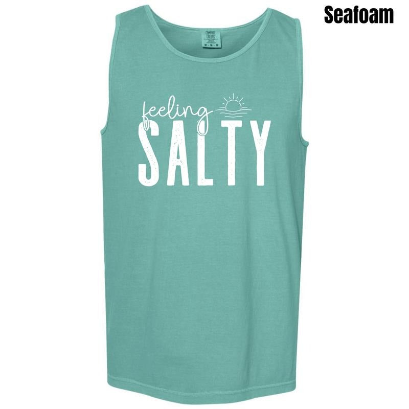 Feeling Salty Comfort Colors Tank Top 'NLB' T-Shirts, Hoodie, Sweatshirt | InkThreadWorks.com