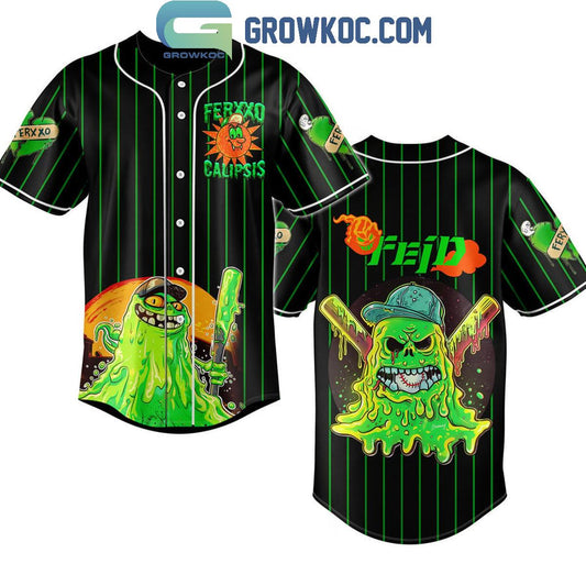 Feid Ferxxo Calipsis Slimer Monster Personalized Baseball Jersey