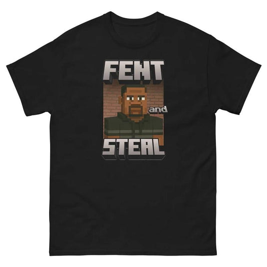 Fent and Steal Miinecraft Parody  Shirt Streetwear Graphic Tee Trendy Tee Funny Game Gift Idea Gift for him her, Miinecraft T-Shirt