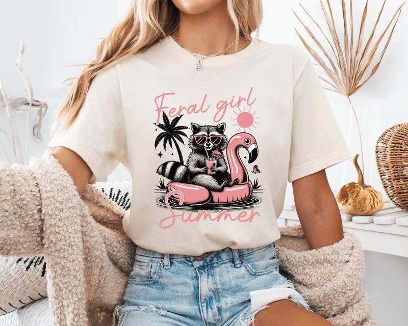 Feral Girl Summer Unisex Shirt, Feral Summer Unisex TShirt Hoodie, Sweatshirt | InkThreadWorks.com
