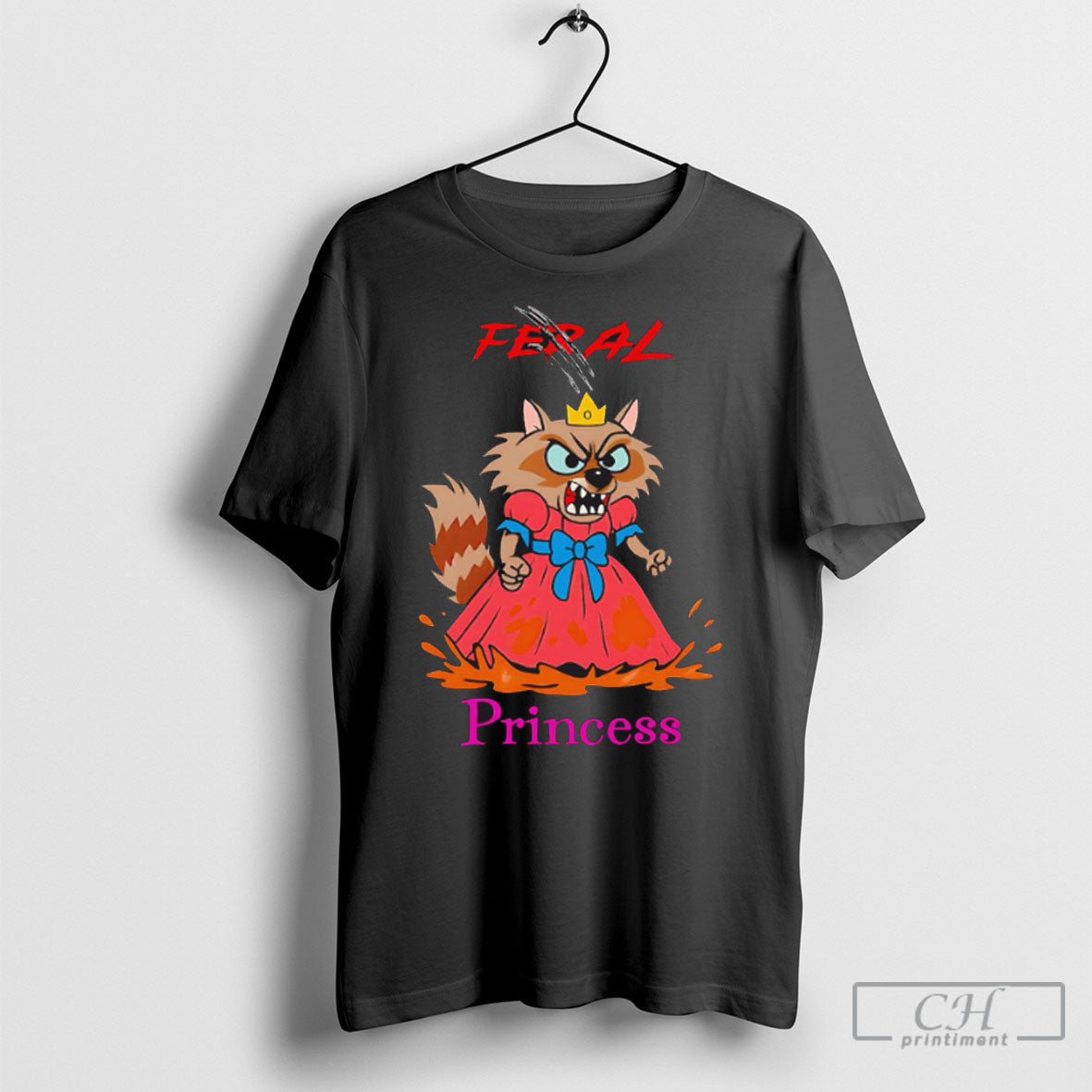 Feral Princess Wolf Tee Shirt