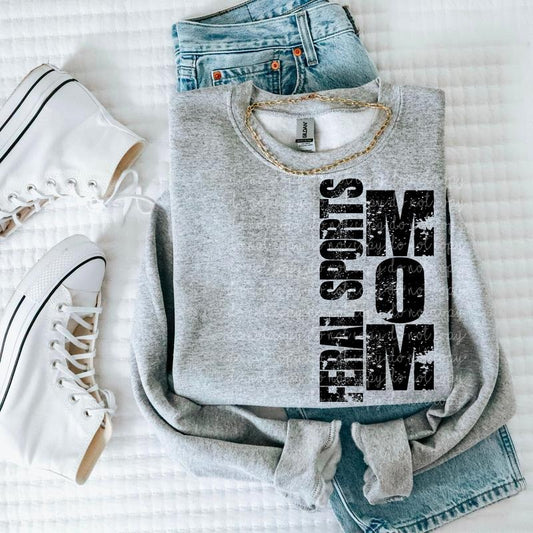 Feral Sports Mom DTF Transfers - THIS IS NOT A SHIRT Hoodie, Sweatshirt | InkThreadWorks.com