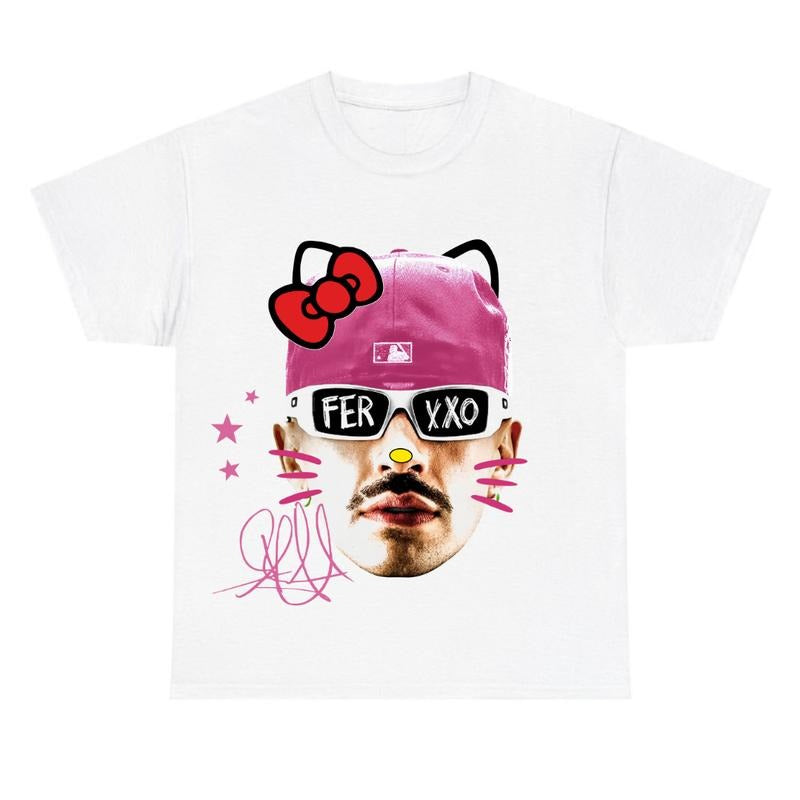 Ferxxooo Red Kitty Shirt Hoodie, Sweatshirt | InkThreadWorks.com