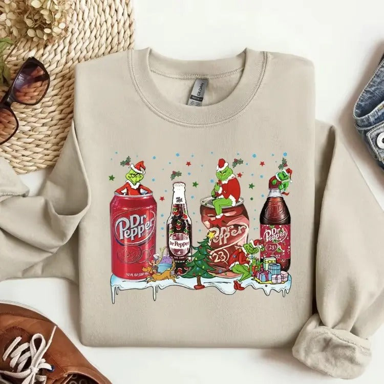 Festive & Funny Christmas Sweatshirt, Comfy Holiday Sweater with Hilarious Designs, Perfect for Celebrating the Season in...
