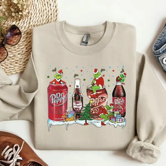 Festive & Funny Christmas Sweatshirt, Comfy Holiday Sweater with Hilarious Designs, Perfect for Celebrating the Season in...