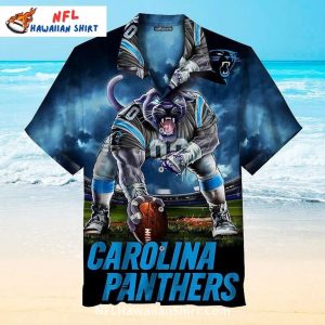 Fierce Panther Football Carolina Panthers Aloha Shirt - Fan Gift