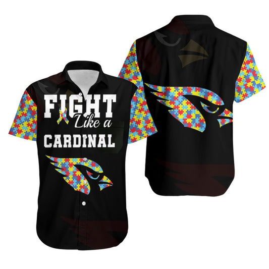 Arizona Cardinals Autism Support Hawaiian Shirt 763470