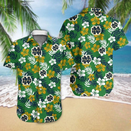 Fighting Irish Notre Dame Hawaiian Shirt Football Notre Dame Shirt Notre Dame Softball Shirt NEW