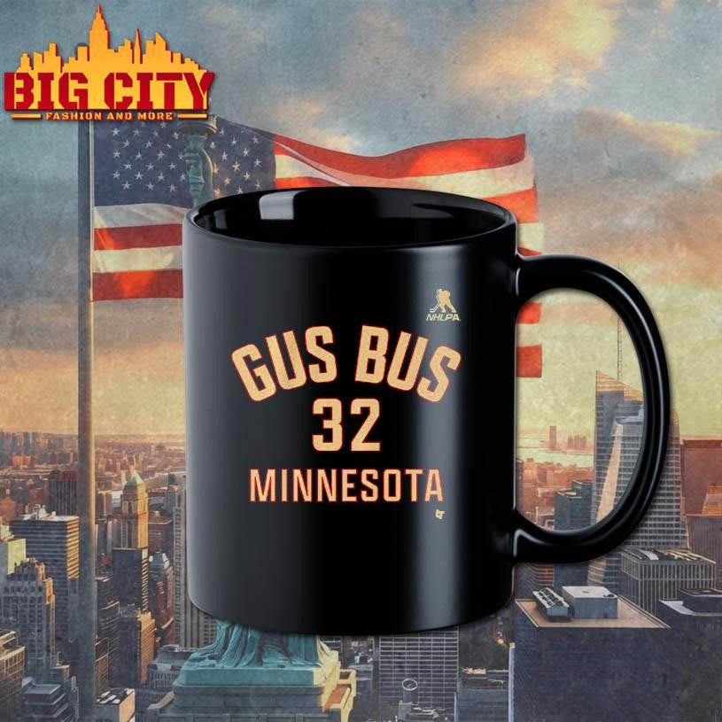 Filip Gustavsson Minnesota Gus Bus #32 Shirt