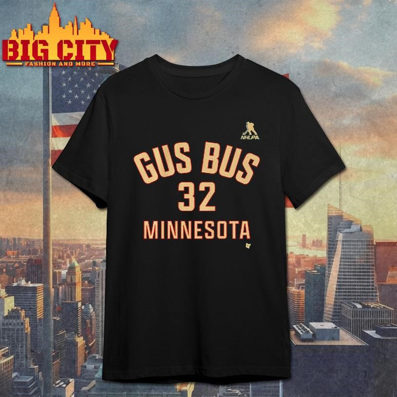 Filip Gustavsson Minnesota Gus Bus #32 Shirt