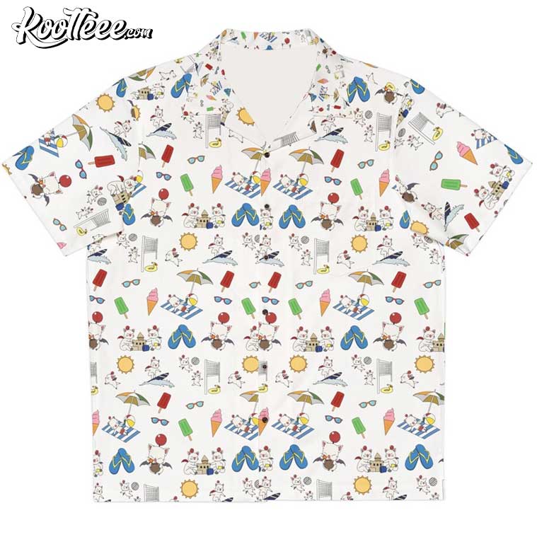 Final Fantasy Moogle Summer Fun Hawaiian Shirt