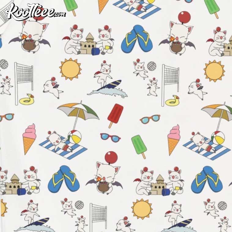 Final Fantasy Moogle Summer Fun Hawaiian Shirt