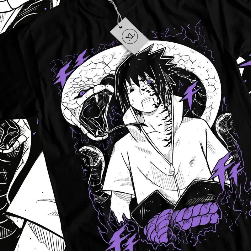 Fire Style Streetwear Japan Style Unisex 100% Cotton Anime Horror Shirt All Size Hoodie, Sweatshirt | InkThreadWorks.com