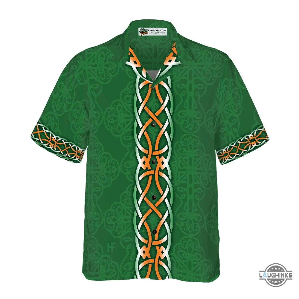 Firefighter Irish Braitre Thar Gach Ni Hawaiian Shirt Green Cross Axes Irish Fire Dept Logo Firefighter Shirt For Men Qt302563lb Aloha Summer Beach Button Up Shirts And Shorts NEW