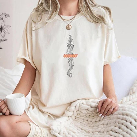 Fireheart Shirt, Aelin Shirt, Throne of Glass Shirt, acotar merch, haunting adeline merch, Fantasy Reader Shirt Hoodie,...